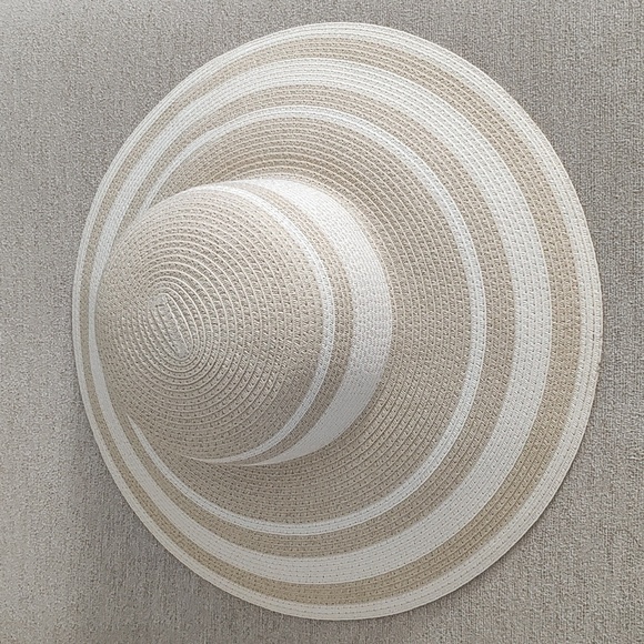 New J.Crew Striped Straw Hat - Picture 5 of 8